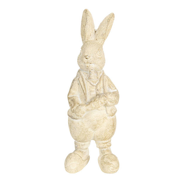 Clayre & Eef Witte Decoratie konijn 6*6*13 cm 6PR3096W