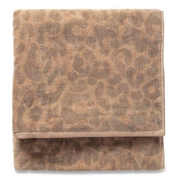 Blokker handdoek tijger - beige/crème - 70x140 cm