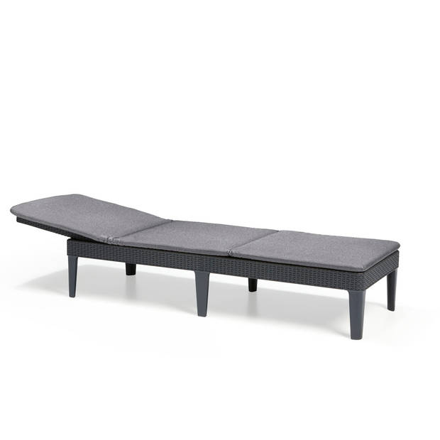 Allibert Jaipur Ligbed - 58x187,5x29 cm - Grafiet