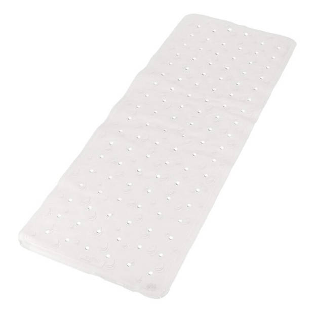Badkuip ruwe anti-slip mat wit 35 x 97 cm - Badmatjes