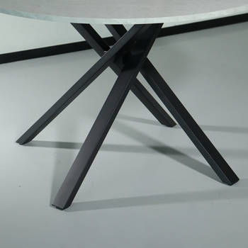 Eettafel rond Ronsi grijs 120cm ronde tafel