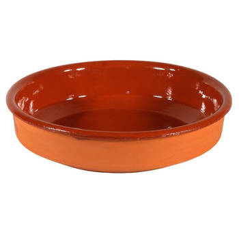 1x Terracotta tapas borden/schalen 35 cm - Snack en tapasschalen