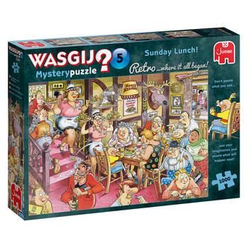 Jumbo puzzel Wasgij Retro Mystery 5 - Zondagse Lunch! - 1000 stukjes