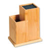 FSC® Bamboe houten - Messenblok zonder messen - Messenhouder met vak