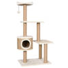 The Living Store Kattenmeubel Krabpaal - 60x40x123 cm - Beige