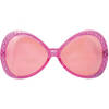 Bril met roze diamant frame