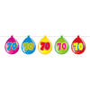 70 Jaar Birthday Ballonnen Slinger - 10 meter