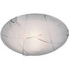 LED Plafondlamp - Plafondverlichting - Trion Sandra - E27 Fitting - 1-lichts - Rond - Mat Wit - Glas