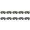 Spot Armatuur 10 Pack - Pragmi Aerony Pro - GU10 Inbouwspot - Rond - Nikkel - Aluminium - Kantelbaar - Ø82mm