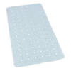 Badkuip ruwe anti-slip mat lichtblauw 36 x 76 cm - Badmatjes