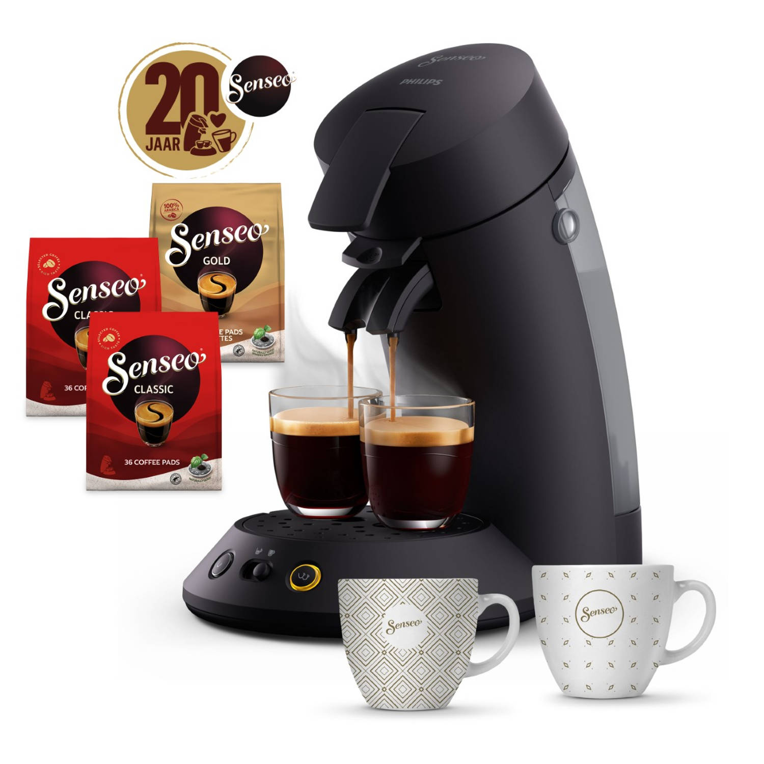 stem Gedetailleerd stok Philips SENSEO® Original Plus koffiepadmachine CSA210/65 - bundel t.w.v. 25  euro | Blokker