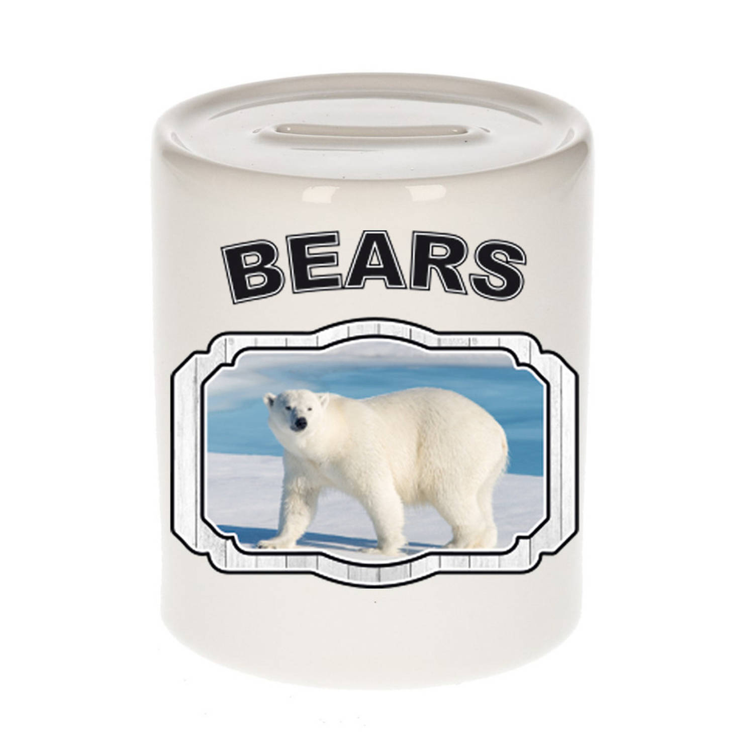 Mijnwerker Reinig de vloer Tijdreeksen Dieren grote ijsbeer spaarpot - bears/ ijsberen spaarpotten kinderen 9 cm -  Spaarpotten | Blokker