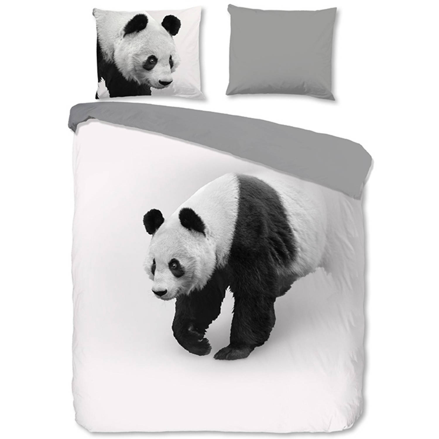 Pure Dekbedovertrek Panda-Lits-jumeaux (240 x 200/220 cm)