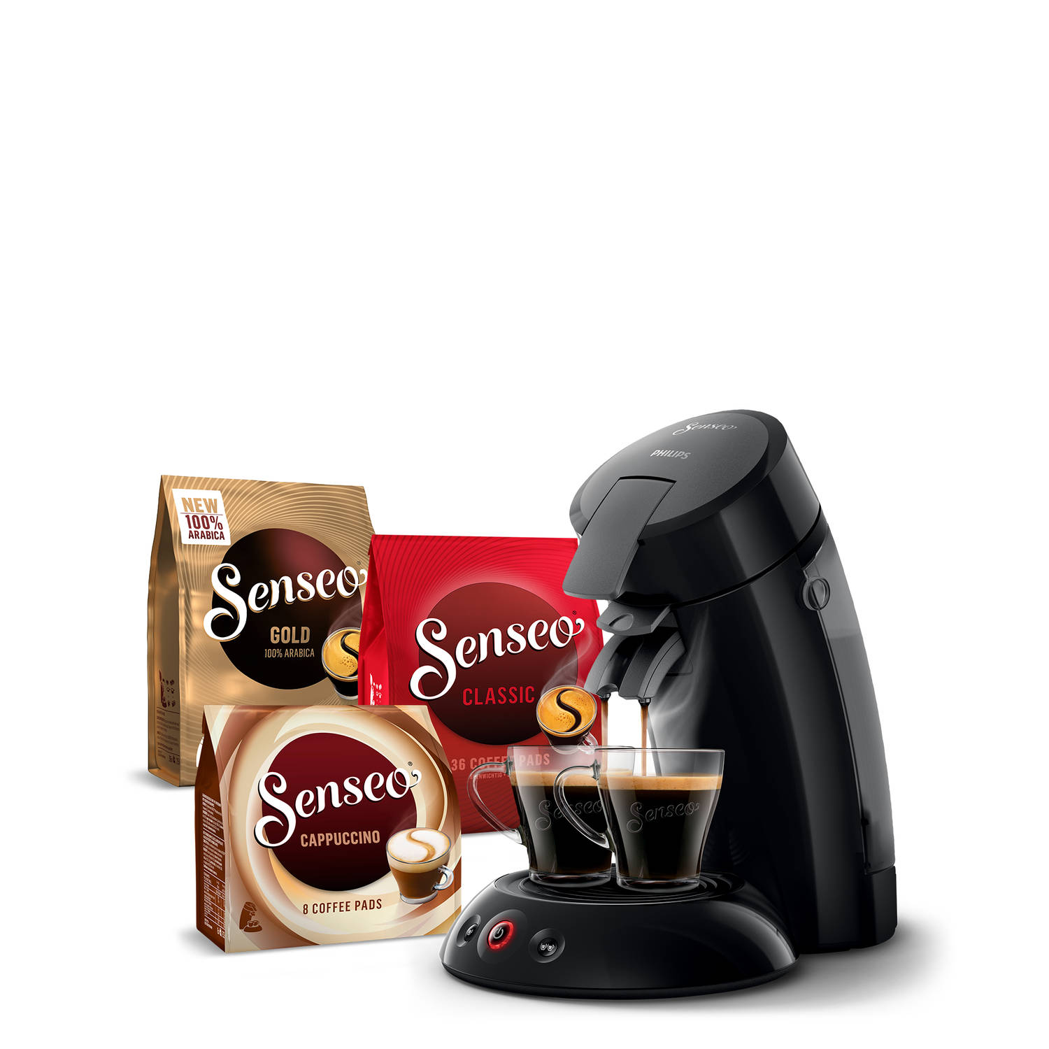 Philips Senseo - Koffiepadmachine - Zwart - 125 jaar Bundel