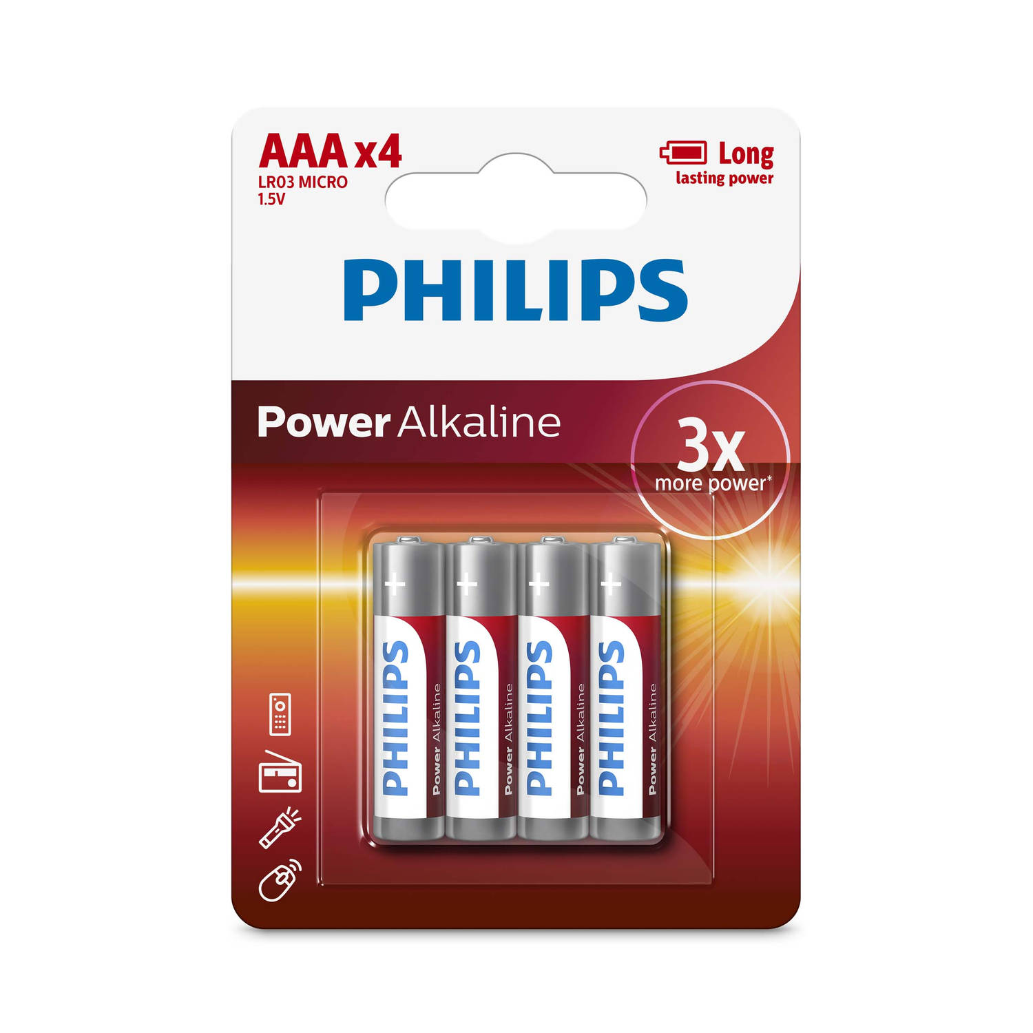 Philips AA Power Alkaline Batterijen - 4 stuks