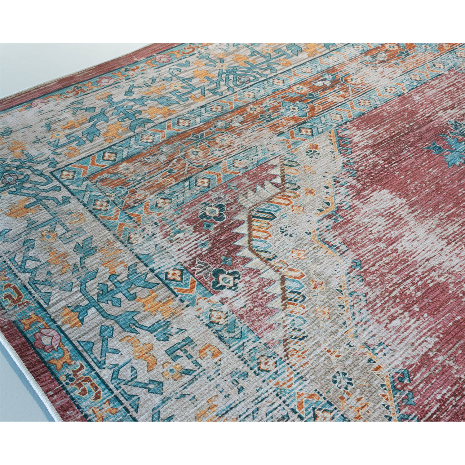Vervullen volgorde Wegenbouwproces Vloerkleed vintage 200x350cm rood perzisch oosters tapijt | Blokker