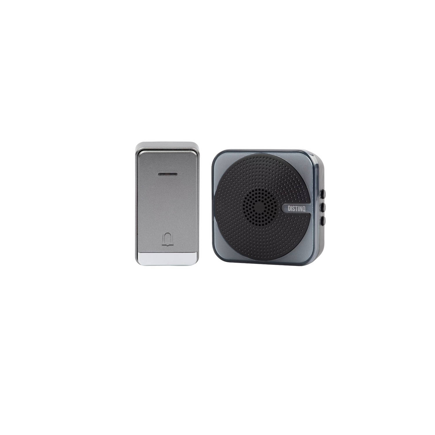 Distinq Draadloze Deurbel 1 Plug & Play Speaker Led Verlichting Voor Visuele Ondersteuning