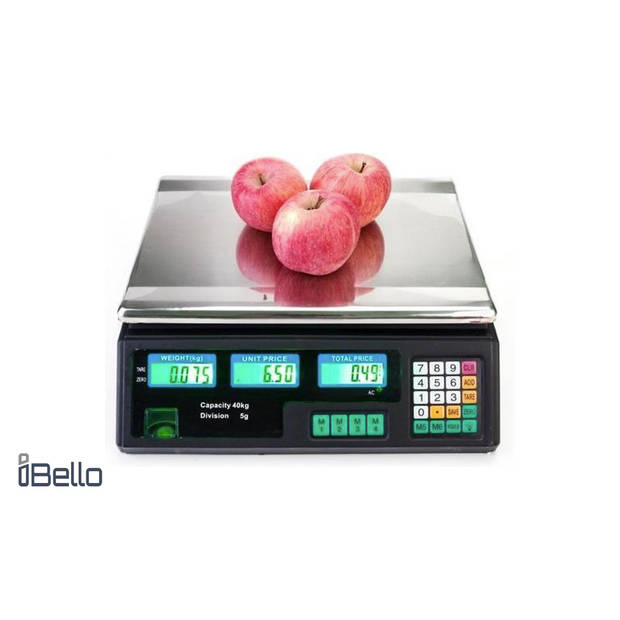 iBello Digitale horeca weegschaal - Tot 40 kg