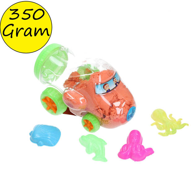 Banzaa Speelzand Vliegtuig Modelleer zand 350 Gram Oranje