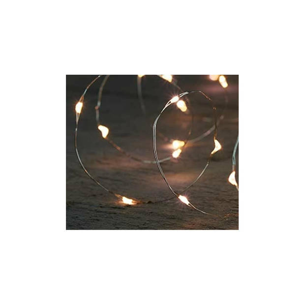 Anna Collection Draadverlichting - 2x - 20 leds - warm wit licht - 1 m - Lichtsnoeren