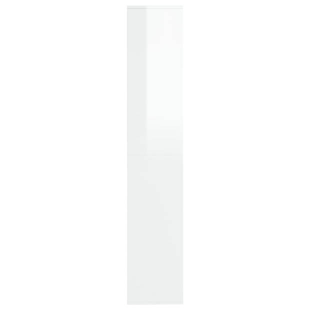 vidaXL Schoenenkast 54x34x183 cm spaanplaat hoogglans wit