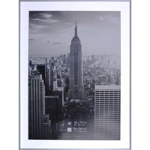 Henzo Fotolijst - Manhattan - Fotomaat 70x100 cm - Zilver