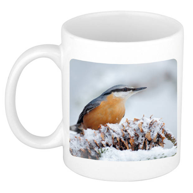 Foto mok boomklever vogel mok / beker 300 ml - Cadeau vogels liefhebber - feest mokken