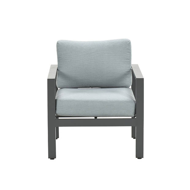 Garden Impressions Bianca lounge fauteuil carbon black/ mint grey