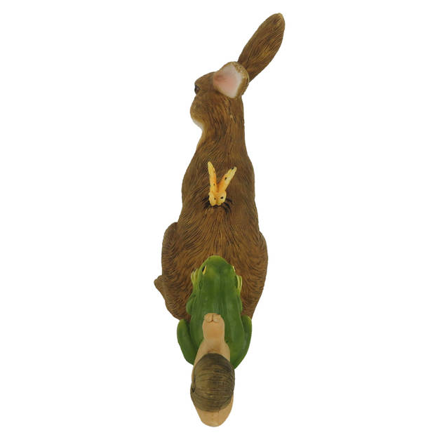 Clayre & Eef Bruine Decoratie konijn 14*5*13 cm 6PR3270