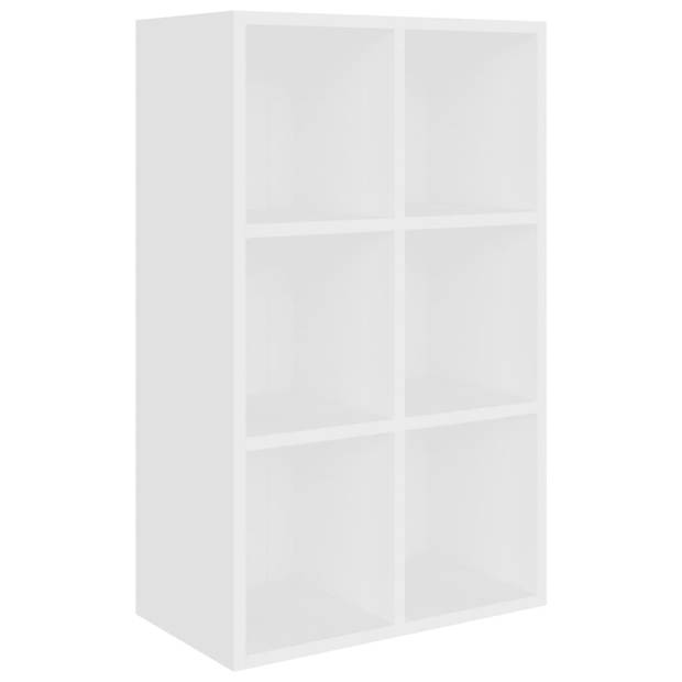 vidaXL Boekenkast/dressoir 66x30x98 cm bewerkt hout wit