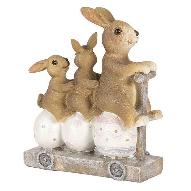 Clayre & Eef Multi Decoratie konijnen 11*4*12 cm 6PR3251