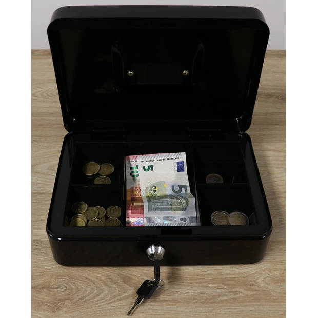 Securata Geldkistje - Plus - Zwart - Geldkistje met sleutel - Geldkistje spaarpot