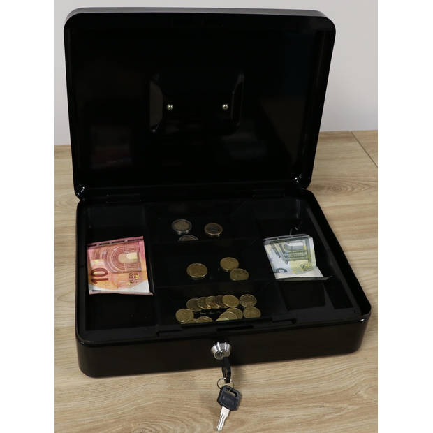 Securata Geldkistje - Premium - Zwart - Geldkistje met sleutel - Geldkistje spaarpot