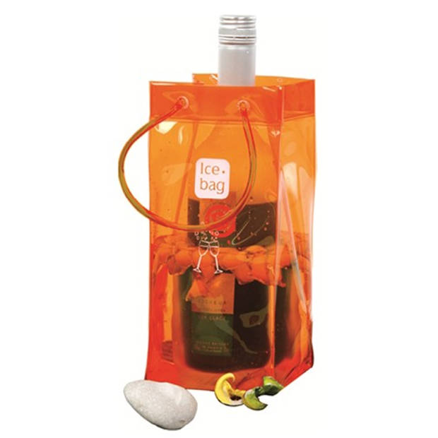 IceBag Wijnkoeler Oranje Design Collection - 11x11x25,5cm - Eenvoudig mee te nemen - Champagne koeler