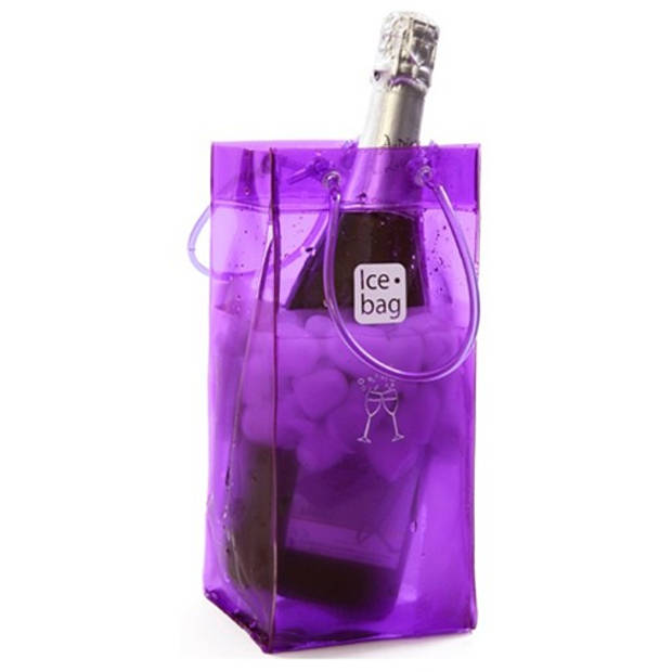 IceBag Wijnkoeler Paars Design Collection - 11x11x25,5cm - Eenvoudig mee te nemen - Champagne koeler