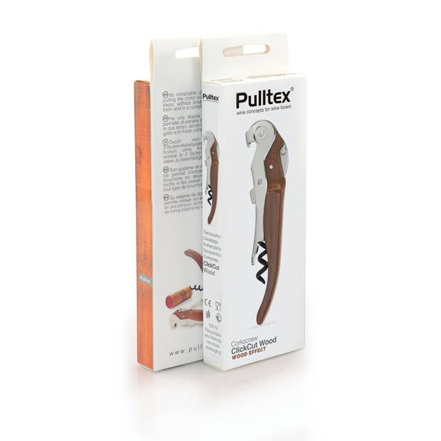 Pulltex Pullparrot Kurkentrekker - Wood Transfer - ClickCut Systeem