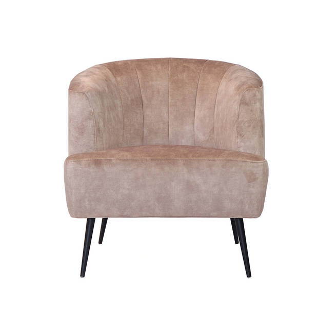 Bronx71 Velvet fauteuil Billy taupe.
