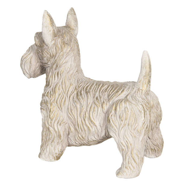 Clayre & Eef Bruine Decoratie hond 26*14*27 cm 6PR3213