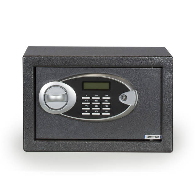 Elektronische kluis LCD - Zwart - 31x20x20cm - Wand- en vloerbevestiging - incl. sleutels en batterij