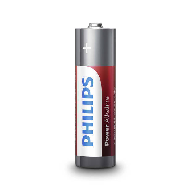 PHILIPS AA-Batterijen 4 Stuks - Alkaline Batterijen - LR6 - Houdbaar tot 10 Jaar