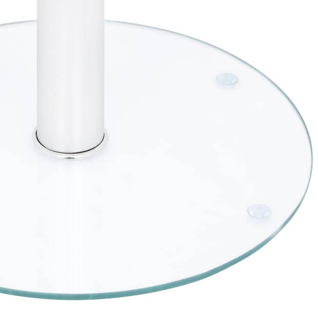 vidaXL Salontafel 40 cm gehard glas transparant
