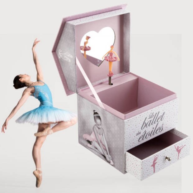 Decopatent® Muziekdoos met Muziek en Ballerina voor Meisjes -