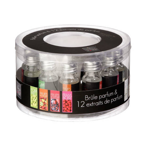 Decopatent® Oliebrander SET - Aromabrander voor Geurolie - INCL 12x