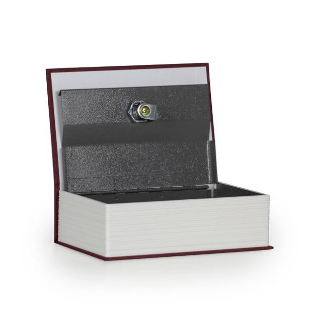 Securata Boek kluis met Sleutelslot - Bordeaux - 115 x 180 x 55 cm - Kluisje met sleutel - Verborgen Kluis in boek