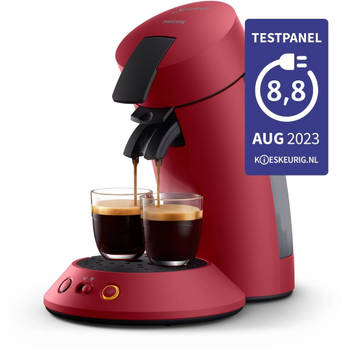 Blokker Philips SENSEO® Original Plus koffiepadmachine CSA210/90 rood aanbieding