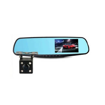 iBello dashcam achteruitrijcamera in spiegel