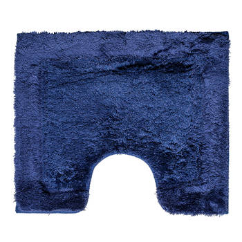Wicotex-Toiletmat blauw-Antislip onderkant-WC mat-met uitsparing
