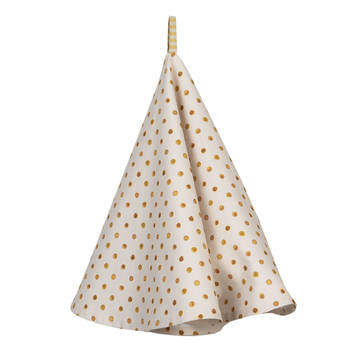 Clayre & Eef Beige Keukendoek Ø 80 cm LEL48