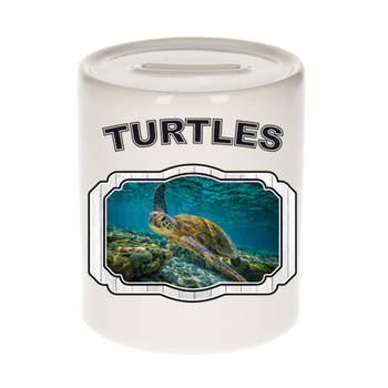 Dieren liefhebber zee schildpad spaarpot - schildpadden cadeau - Spaarpotten