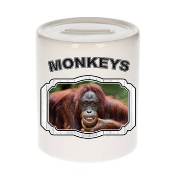 Dieren liefhebber gekke orangoetan spaarpot - apen cadeau - Spaarpotten